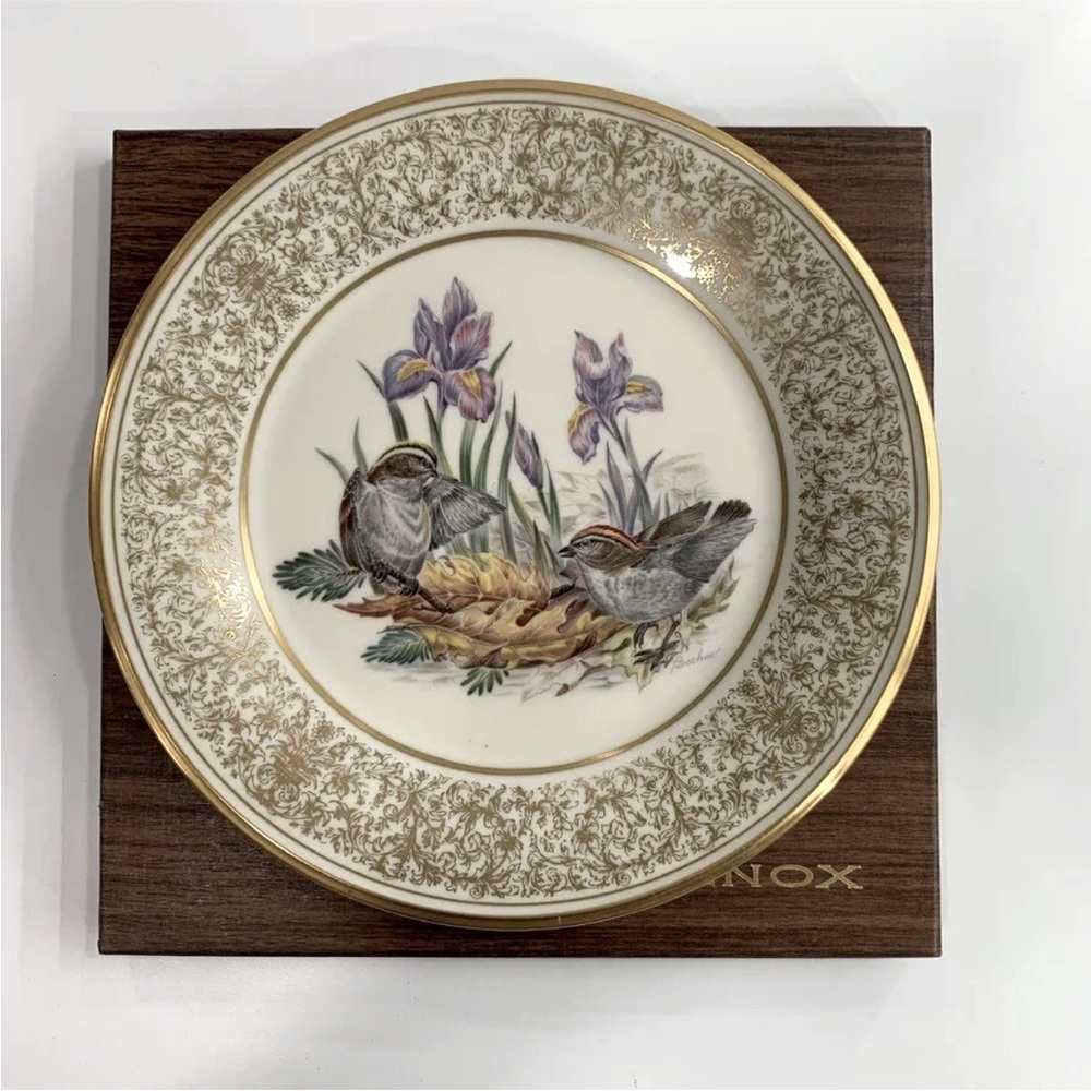 Lenox GOLDEN CROWNED KINGLETS Boehm Birds Ltd Edition VTG 1979 Collector Plate